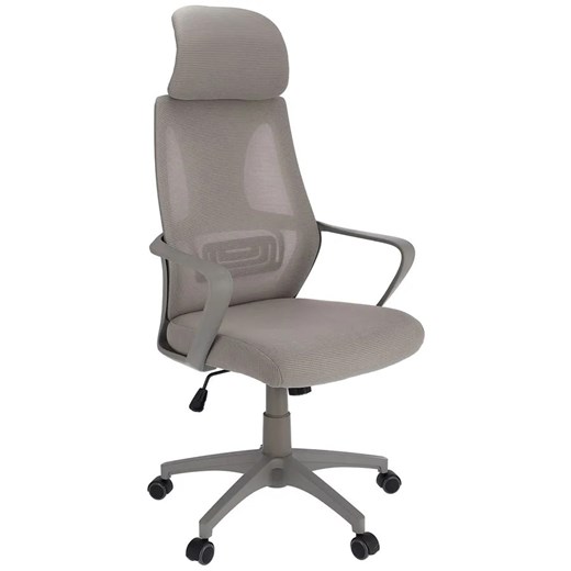 Szare Nowoczesne Ergonomiczne Krzesło Obrotowe Do Biurka T2-A37 ze sklepu Edinos.pl w kategorii Krzesła biurowe - zdjęcie 174944555
