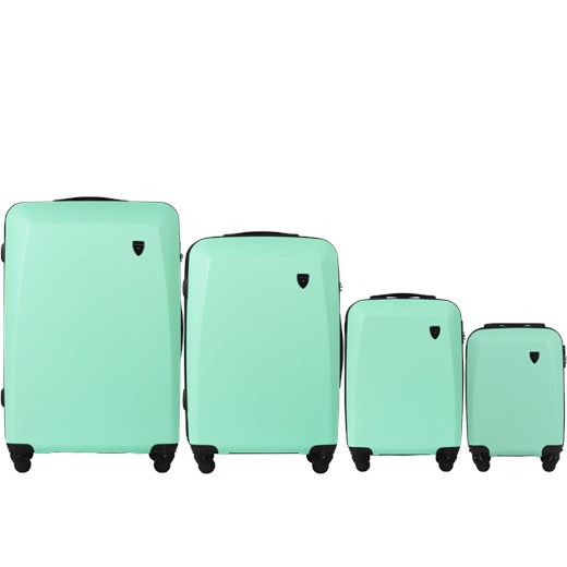 ZESTAW 4 WALIZEK WINGS PLOVER LIGHT GREEN ze sklepu WINGS w kategorii Walizki - zdjęcie 174947146