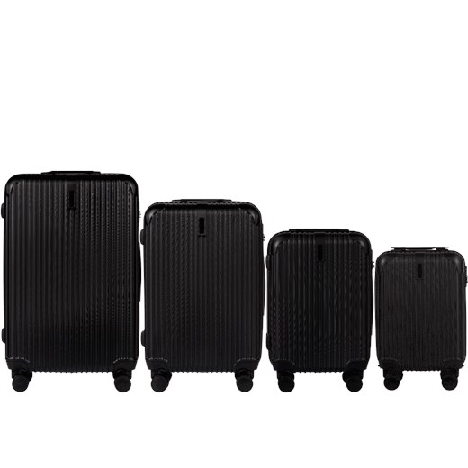 ZESTAW 4 WALIZEK WINGS EGRET BLACK ze sklepu WINGS w kategorii Walizki - zdjęcie 174947155