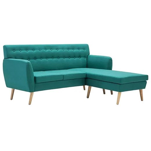 Tapicerowana pikowana sofa Kova 2G - zielona ze sklepu Edinos.pl w kategorii Sofy i kanapy - zdjęcie 174953219