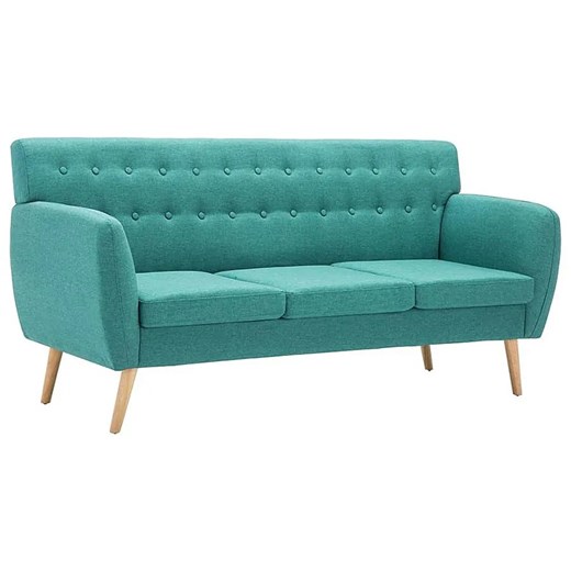 3-osobowa zielona sofa pikowana - Elia ze sklepu Edinos.pl w kategorii Sofy i kanapy - zdjęcie 174953605