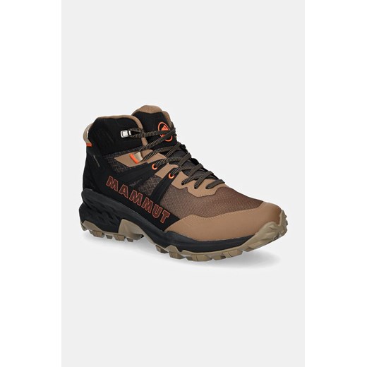 Mammut buty Sertig II Mid GTX męskie kolor brązowy ze sklepu ANSWEAR.com w kategorii Buty trekkingowe męskie - zdjęcie 174953857
