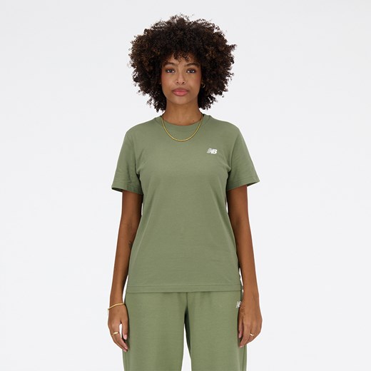 Koszulka damska New Balance WT41509DEK – zielona ze sklepu New Balance Poland w kategorii Bluzki damskie - zdjęcie 174953868