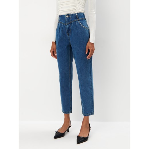 Mohito - Jeansy slouchy - niebieski Mohito 36 Mohito