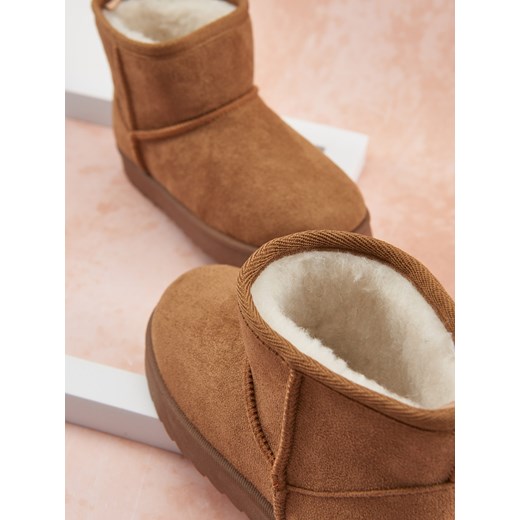 Sinsay - Botki - brązowy Sinsay 28 Sinsay