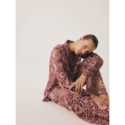 Reserved - Koszula z wiskozy - fioletowy Reserved L Reserved