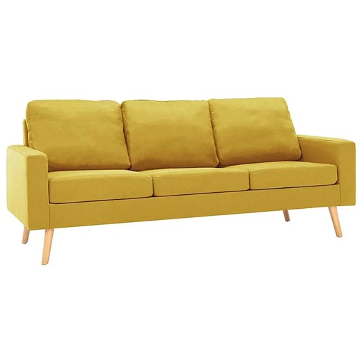 3-osobowa żółta sofa - Muria 3Q ze sklepu Edinos.pl w kategorii Sofy i kanapy - zdjęcie 174956549