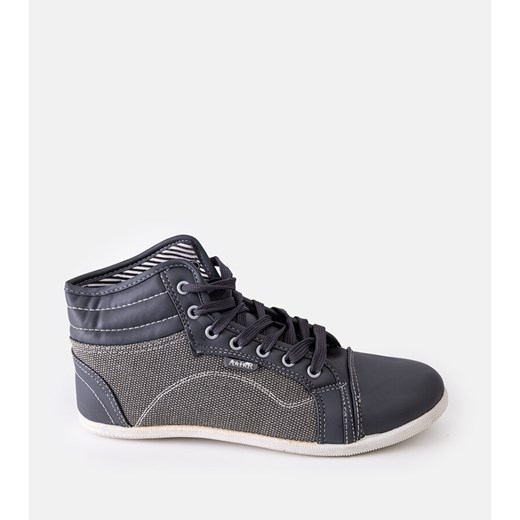Szare sneakersy za kostkę Rouze ze sklepu gemre w kategorii Buty sportowe damskie - zdjęcie 174957625