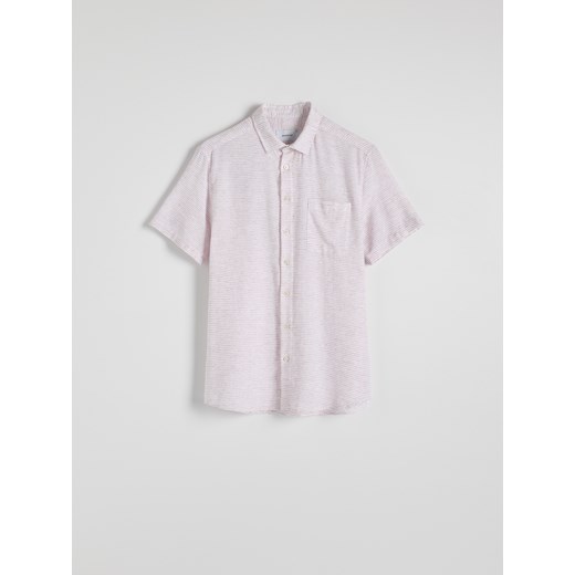 Reserved - Koszula regular z domieszką wiskozy - brudny róż Reserved M Reserved