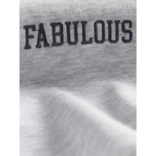 Reserved - Bluza dresowa z haftem - jasnoszary Reserved 164 (13 lat) Reserved