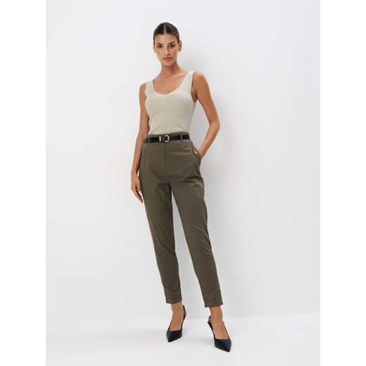 Mohito - Spodnie chino slim - zielony ze sklepu Mohito w kategorii Spodnie damskie - zdjęcie 174962218