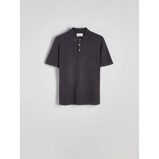 Reserved - Koszulka polo regular fit - ciemnoszary Reserved XL Reserved