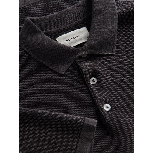 Reserved - Koszulka polo regular fit - ciemnoszary Reserved XXL Reserved
