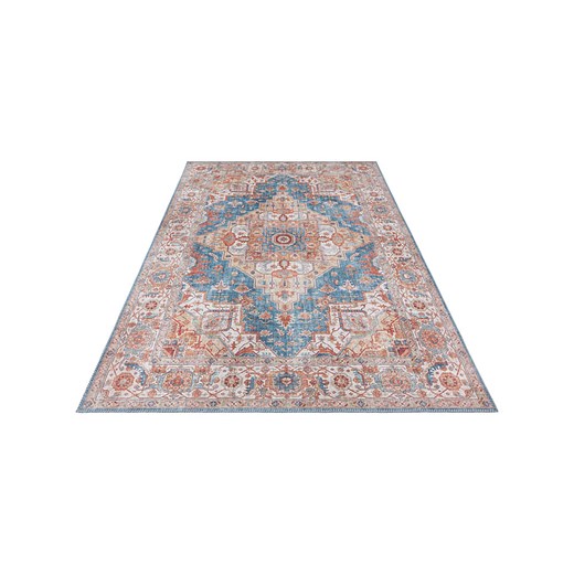 Nouristan Dywan tkany "Sylla" w kolorze niebiesko-czerwonym Nouristan 80x150 cm Limango Polska promocja