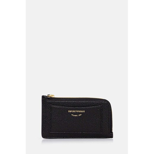 Emporio Armani portfel damski kolor czarny EW000367 AF11953 ze sklepu ANSWEAR.com w kategorii Portfele damskie - zdjęcie 174969759