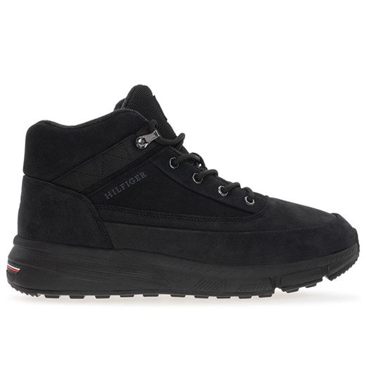 Buty Tommy Hilfiger Warm Nubuck Hybrid FM0FM05189-BDS - czarne ze sklepu streetstyle24.pl w kategorii Buty zimowe męskie - zdjęcie 174971568