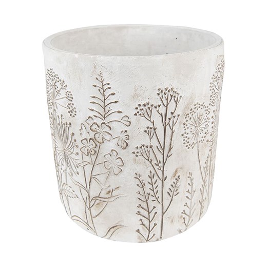 Clayre &amp; Eef Doniczka w kolorze kremowym - wys. 21 x Ø 20 cm ze sklepu Limango Polska w kategorii Doniczki i osłonki - zdjęcie 174972068