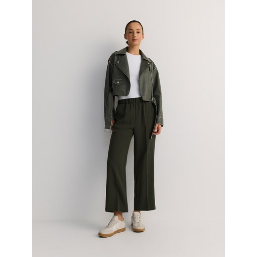 Reserved - Spodnie culotte - zielony Reserved S Reserved
