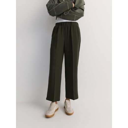 Reserved - Spodnie culotte - zielony Reserved M Reserved