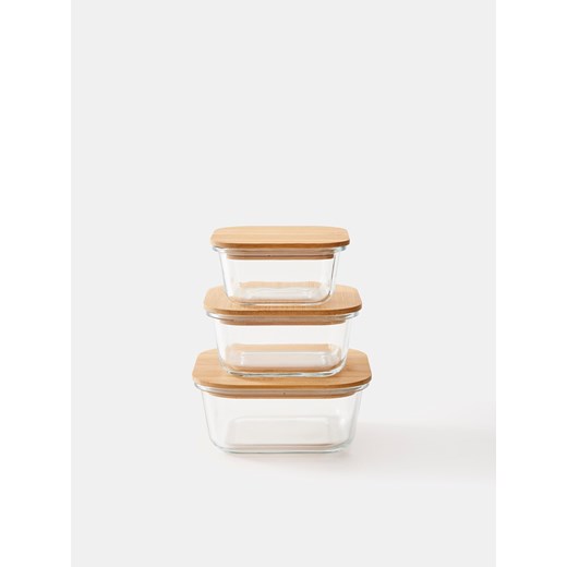 Sinsay - Pojemnik do przechowywania 3 pack - beżowy Sinsay One Size Sinsay