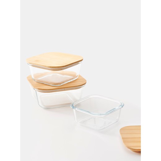 Sinsay - Pojemnik do przechowywania 3 pack - beżowy Sinsay One Size Sinsay