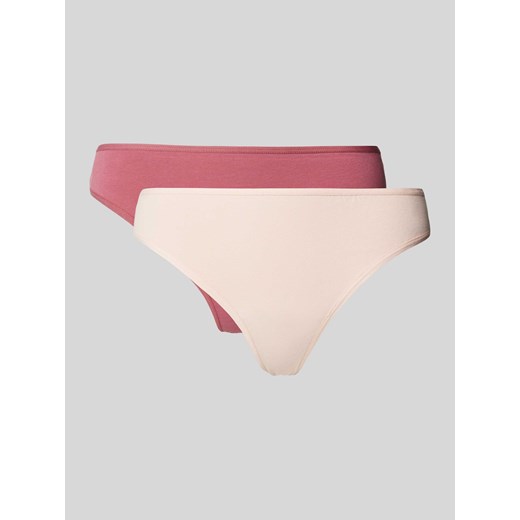 Stringi z elastycznym pasem w zestawie 2 szt. ze sklepu Peek&Cloppenburg  w kategorii Majtki damskie - zdjęcie 174975396