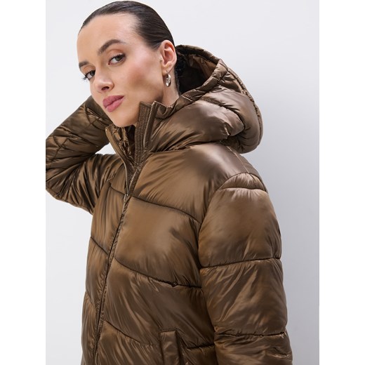 Kurtka damska Mohito brązowa casual krótka 
