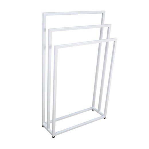 Biały stojak na ręczniki 75 cm X11 H3-H27 ze sklepu Edinos.pl w kategorii Łazienka - zdjęcie 174977235
