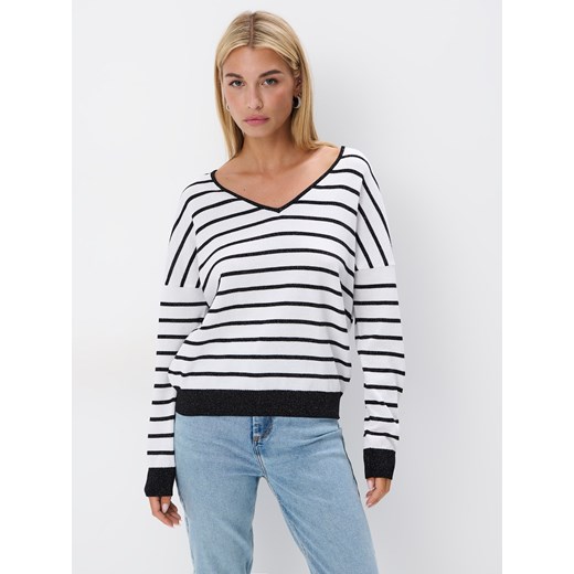 Mohito - Sweter w paski - biały Mohito XL Mohito