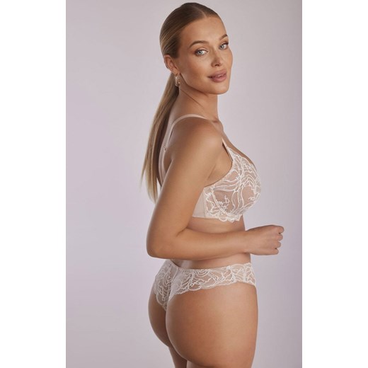 Koronkowy biustonosz miękki soft ecru Sand SC-1126, Kolor ecru, Rozmiar 100F, Kinga ze sklepu Intymna w kategorii Biustonosze - zdjęcie 174988015
