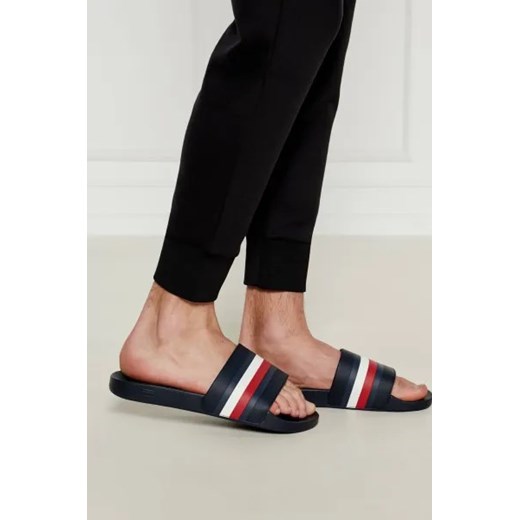 Klapki męskie Tommy Hilfiger bez zapięcia na lato 