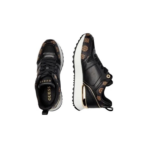 Buty sportowe damskie czarne Guess sneakersy na platformie
