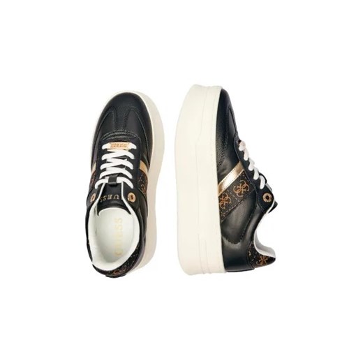 Buty sportowe damskie Guess sneakersy na platformie z tworzywa sztucznego wiosenne sznurowane