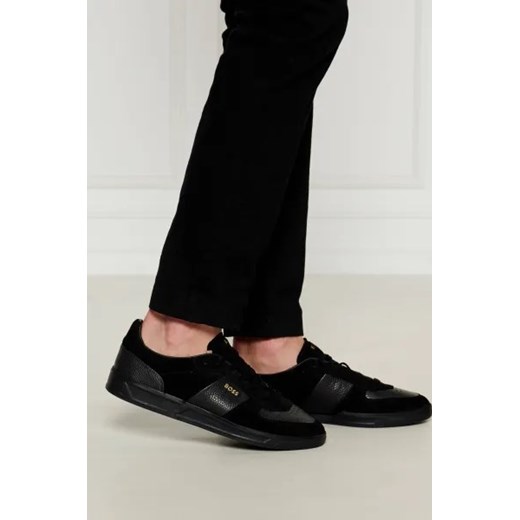 BOSS BLACK Skórzane sneakersy Brandon 44 Gomez Fashion Store