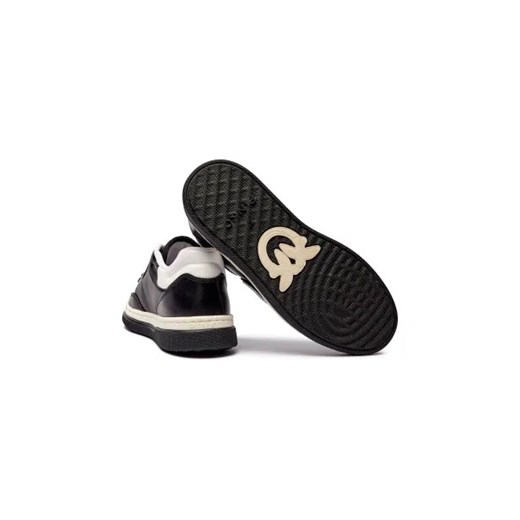 Buty sportowe damskie czarne Pinko sneakersy skórzane