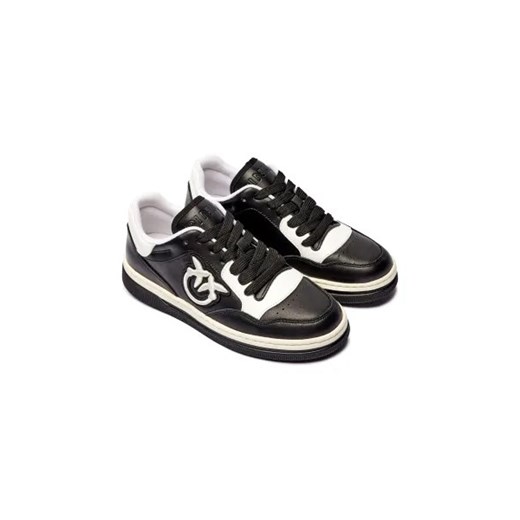 Buty sportowe damskie Pinko sneakersy skórzane sznurowane
