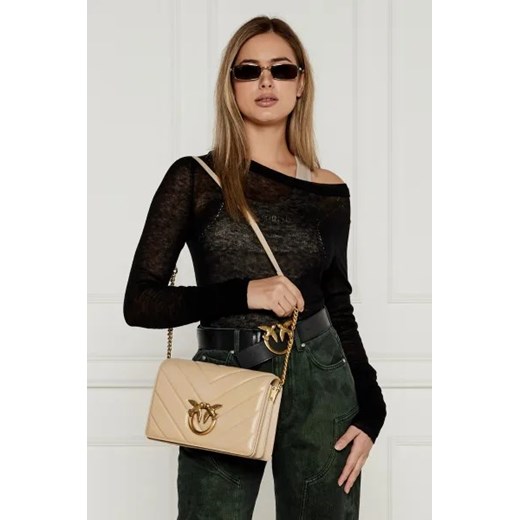 Pinko Skórzana torebka na ramię LOVE CLICK CLASSIC Pinko One Size Gomez Fashion Store
