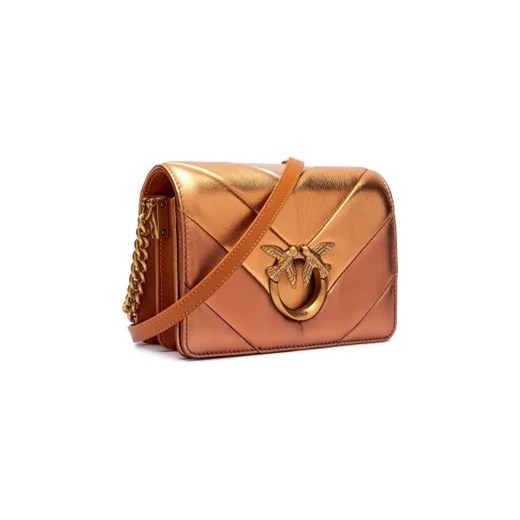 Pinko Skórzana torebka na ramię LOVE CLICK MINI BIG CHEVRON Pinko One Size Gomez Fashion Store