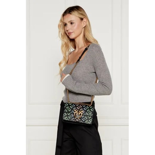Pinko Skórzana torebka na ramię LOVE ONE MINI DC Pinko One Size Gomez Fashion Store