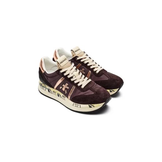 Premiata buty sportowe damskie sneakersy sznurowane ze skóry