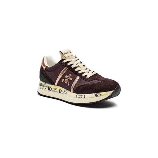 Buty sportowe damskie Premiata sneakersy na wiosnę sznurowane ze skóry