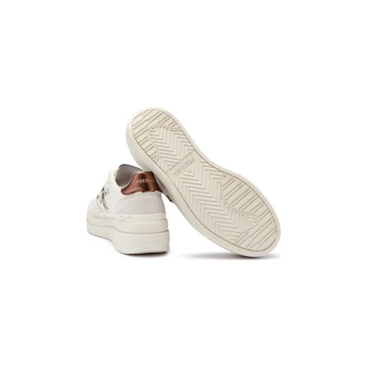 Buty sportowe damskie Premiata sneakersy beżowe tkaninowe