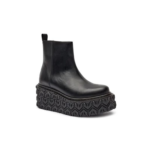 Patrizia Pepe Skórzane botki na platformie STIVALI ze sklepu Gomez Fashion Store w kategorii Botki - zdjęcie 174994435