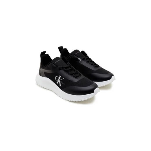 Buty sportowe damskie Calvin Klein sneakersy czarne na platformie z tworzywa sztucznego