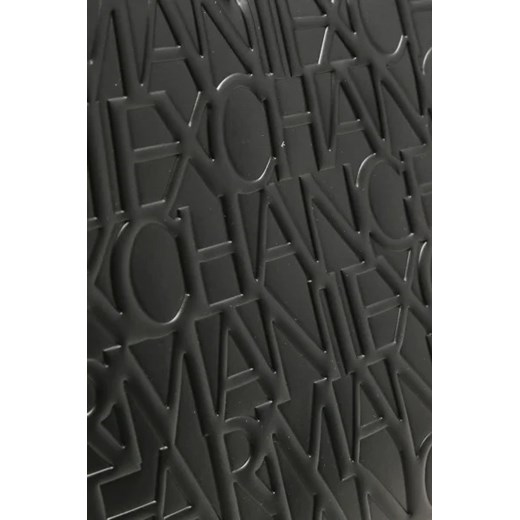 Shopper bag Armani Exchange ze skóry ekologicznej mieszcząca a8 elegancka