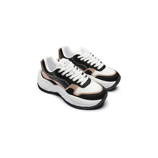 Buty sportowe damskie Armani Exchange sneakersy z tkaniny