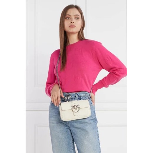 Pinko Skórzana torebka na ramię LOVE ONE POCKET C Pinko OS Gomez Fashion Store