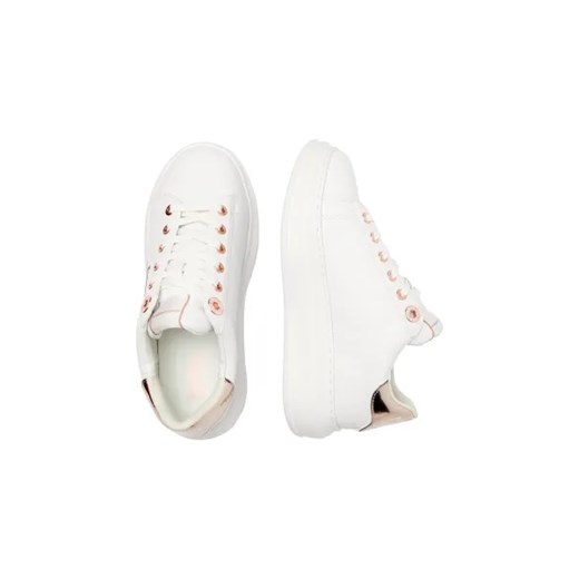 Buty sportowe damskie Karl Lagerfeld sneakersy białe sznurowane skórzane