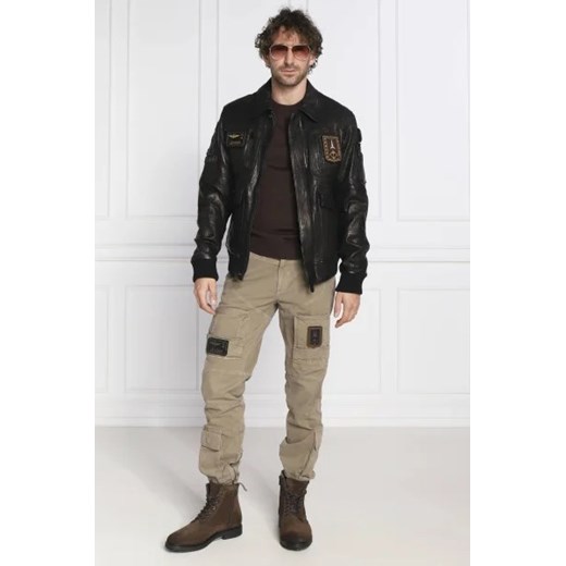 Aeronautica Militare Skórzana kurtka | Regular Fit Aeronautica Militare 50 Gomez Fashion Store