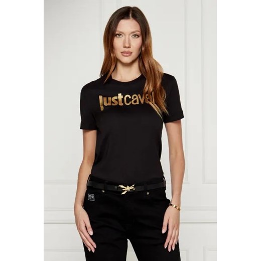 Just Cavalli T-shirt | Slim Fit ze sklepu Gomez Fashion Store w kategorii Bluzki damskie - zdjęcie 174998205